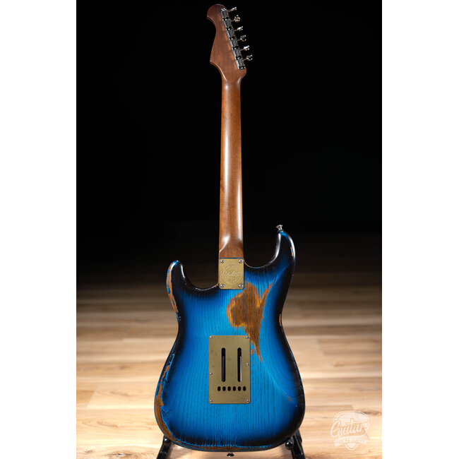 Paoletti Alfa Loft HSS Ebony Fretboard “Stratospheric” S-Style – Heavy Deep Blue