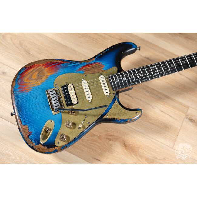 Paoletti Alfa Loft HSS Ebony Fretboard “Stratospheric” S-Style – Heavy Deep Blue