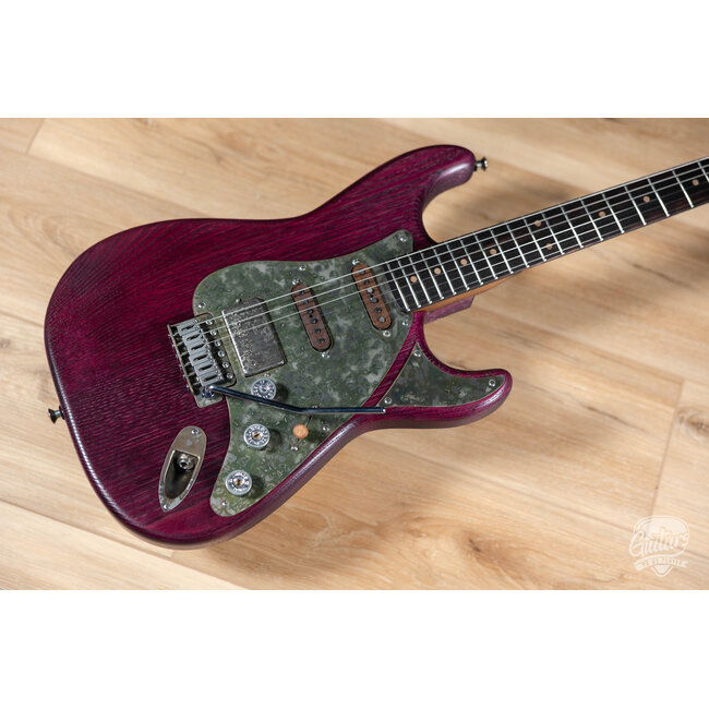 Paoletti Alfa Wine HSS Ebony Fretboard “Stratospheric” S-Style – Chianti Wine