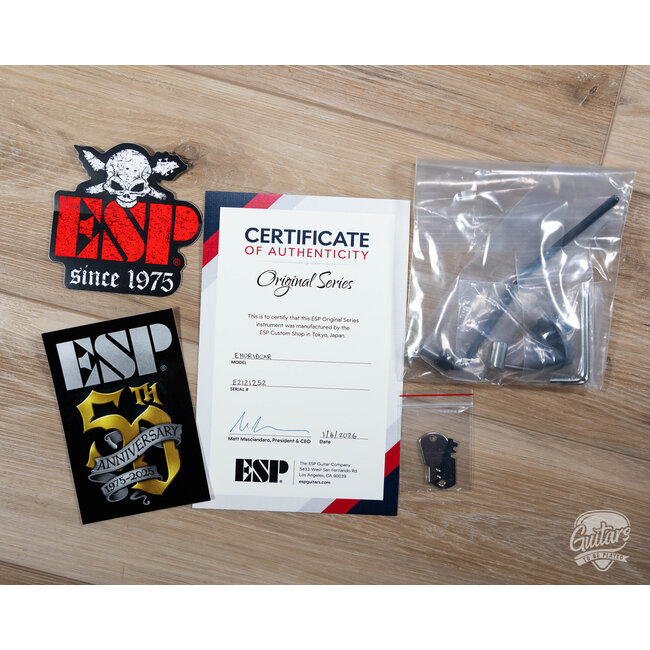 ESP Horizon-I Original Japan Floyd Rose Guitar w/ Case – Deep Candy Apple Red