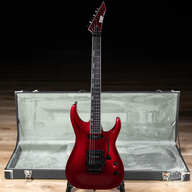ESP Horizon-I Original Japan Floyd Rose Guitar w/ Case – Deep Candy Apple Red