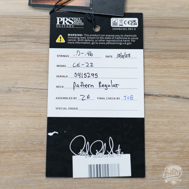 2025 PRS CE 22 Limited Edition w/ Gigbag – McCarty Burst