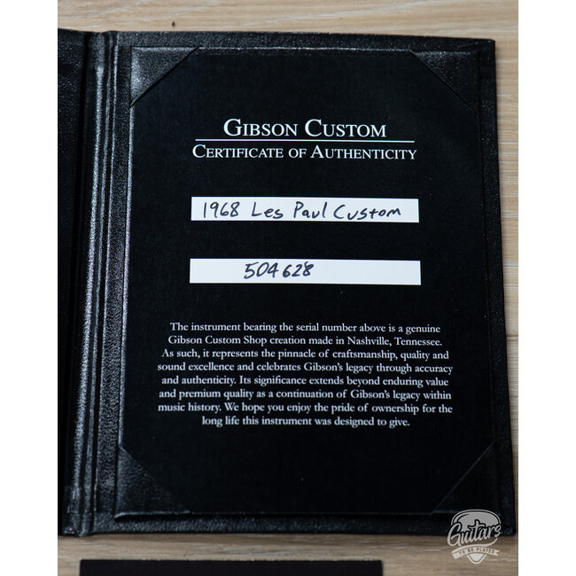 2025 Gibson Custom Shop Les Paul Custom '68 Reissue – Ebony