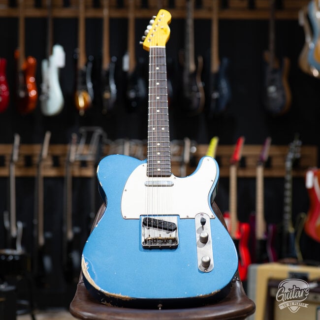 2017 LsL Instruments Custom Aged T-Bone w/ Case - Lake Placid Blue