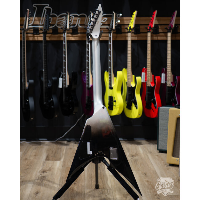 ESP E-II Arrow NT EMG Electric Guitar w/ Case – Black Silver Fade (B-stock)