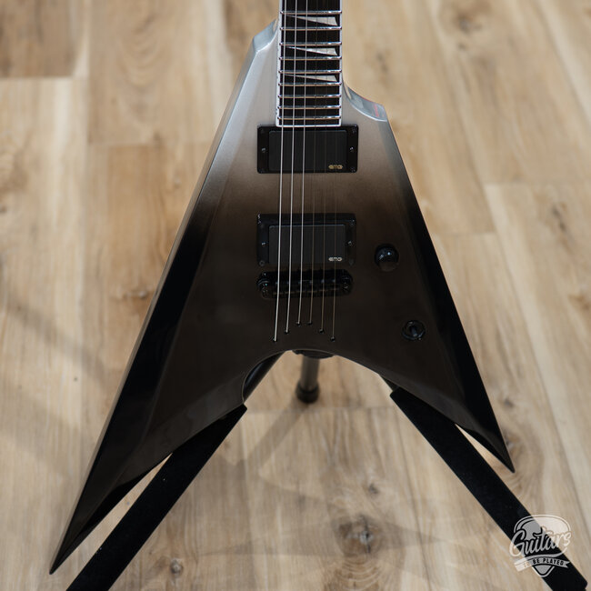 ESP E-II Arrow NT EMG Electric Guitar w/ Case – Black Silver Fade (B-stock)