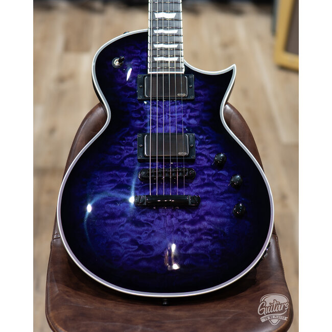 ESP E-II Eclipse EMG Electric Guitar w/ Case – Reindeer Blue (B-stock)