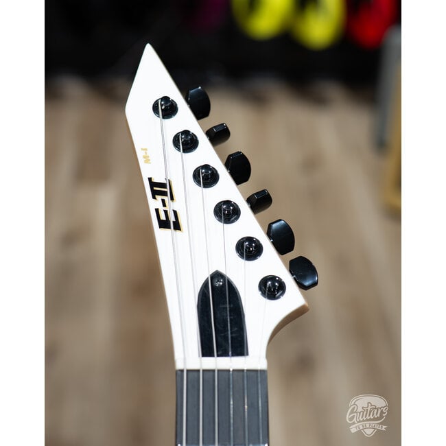 ESP E-II M-I NT Neck Thru Fishman Guitar w/ Case – Snow White (B-stock)