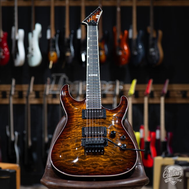 ESP E-II Horizon FR-II Floyd Rose Guitar w/ Case – Tiger Eye Sunburst (B-stock)