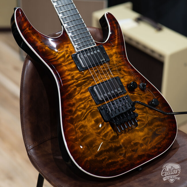 ESP E-II Horizon FR-II Floyd Rose Guitar w/ Case – Tiger Eye Sunburst (B-stock)