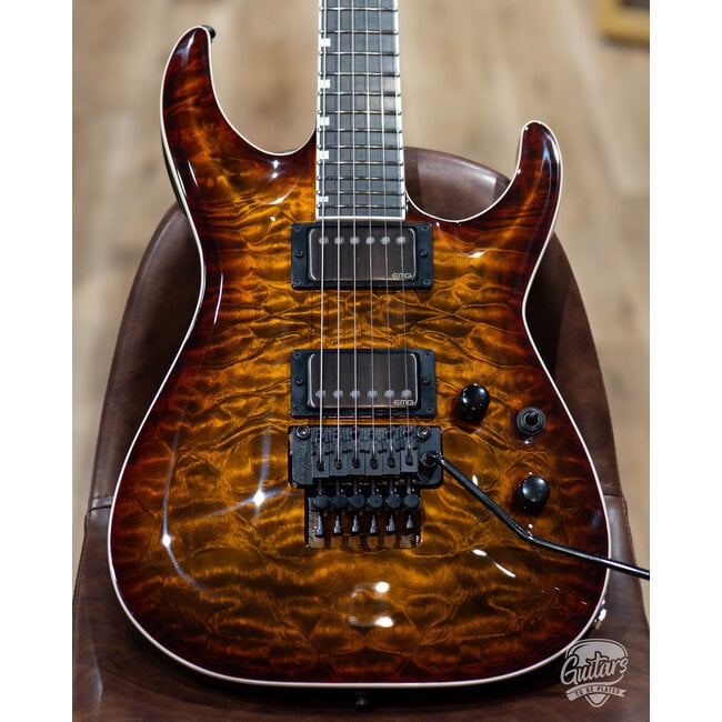 ESP E-II Horizon FR-II Floyd Rose Guitar w/ Case – Tiger Eye Sunburst (B-stock)