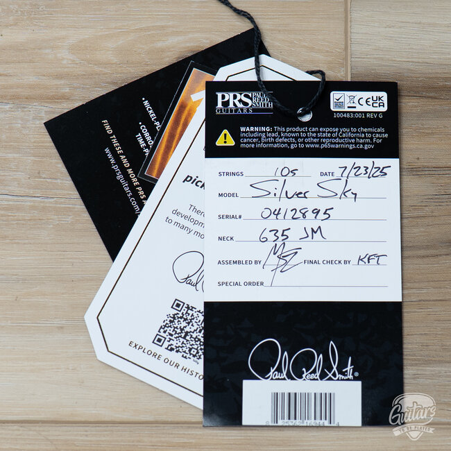 2025 PRS USA Silver Sky Maple Fretboard w/ Gigbag – Midnight Rose