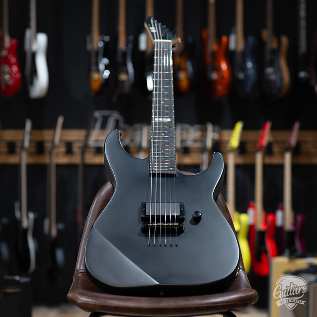 ESP E-II M-I NT Neck Thru EMG Guitar w/ Case – Black Satin (B-Stock)