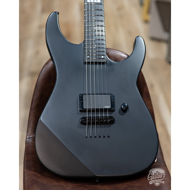 ESP E-II M-I NT Neck Thru EMG Guitar w/ Case – Black Satin (B-Stock)