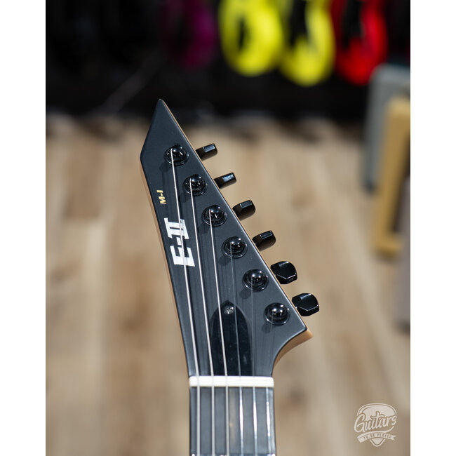 ESP E-II M-I NT Neck Thru EMG Guitar w/ Case – Black Satin (B-Stock)