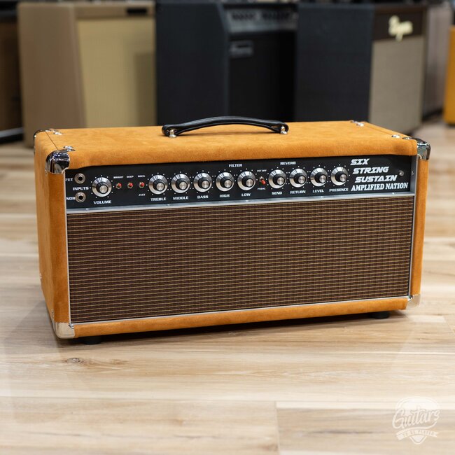 Amplified Nation Six String Sustain 50W Head – Golden Brown Suede