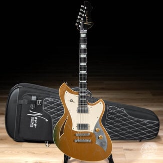 Novo Novo Custom Miris H2 Ebony FB & 24.75" Scale w/ Fralin Pure PAF's – Gold Top