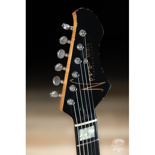 Novo Custom Miris H2 Ebony FB & 24.75" Scale w/ Fralin Pure PAF's – Gold Top