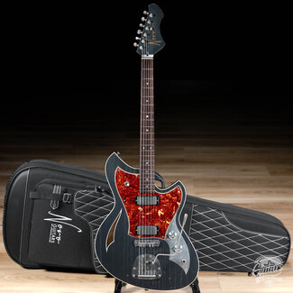 Novo Novo Custom Miris J Semi-Hollow w/ Lollar Firebirds – Charcoal Frost