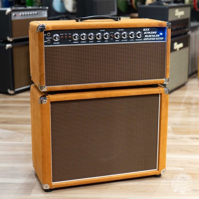 Amplified Nation Six String Sustain 50W Head & 112 Cab – Golden Brown Suede