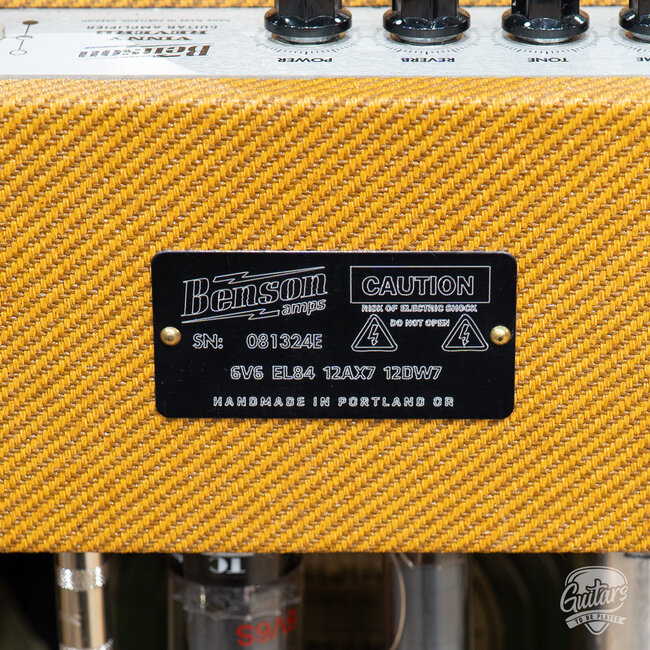 Used Benson Vinny Reverb Combo Amp – Tweed