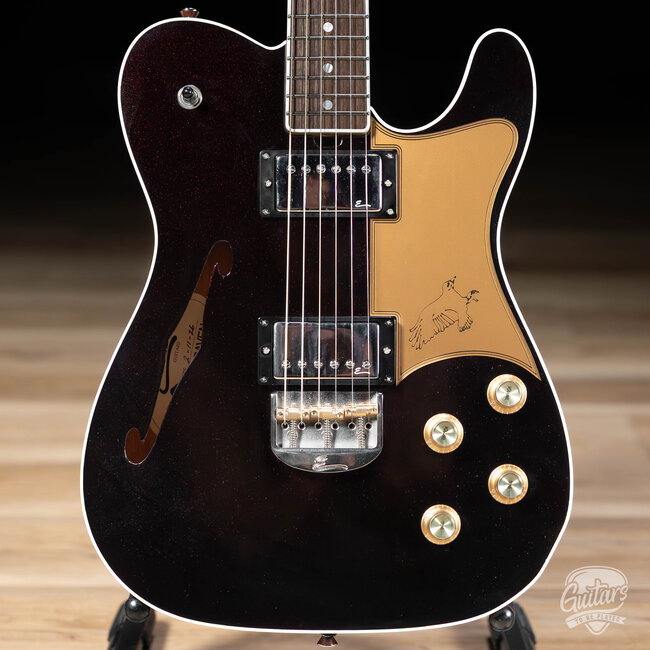 Elliott Raven Standard Spruce Top Semi-Hollow Guitar – Ruby Red Slipper