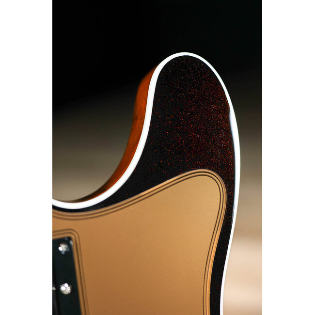 Elliott Raven Standard Spruce Top Semi-Hollow Guitar – Ruby Red Slipper