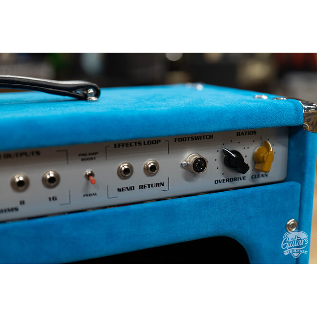 Amplified Nation Phoenix Fury 50W Head w/ '80s Skyliner Pre – Turquoise Suede