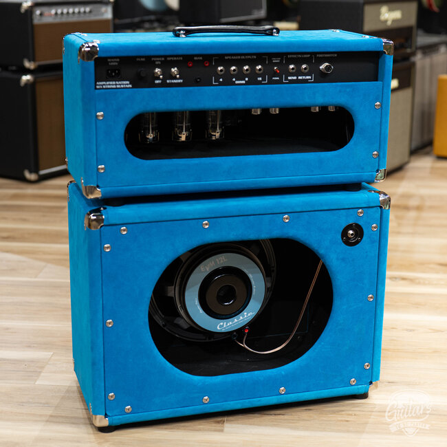 Amplified Nation Six String Sustain 100W Head & 112 EVM12L Cab – Turquoise Suede