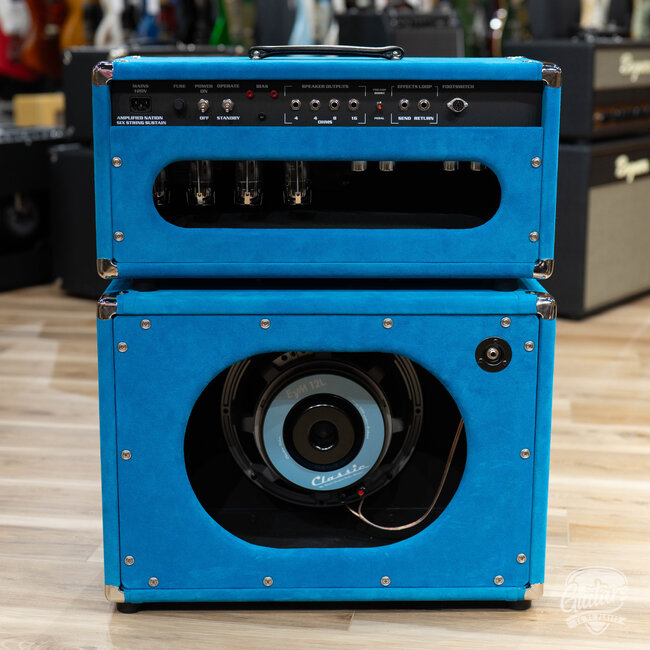 Amplified Nation Six String Sustain 100W Head & 112 EVM12L Cab – Turquoise Suede