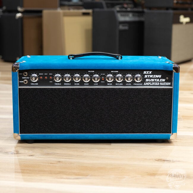 Amplified Nation Six String Sustain 100W Head – Turquoise Suede