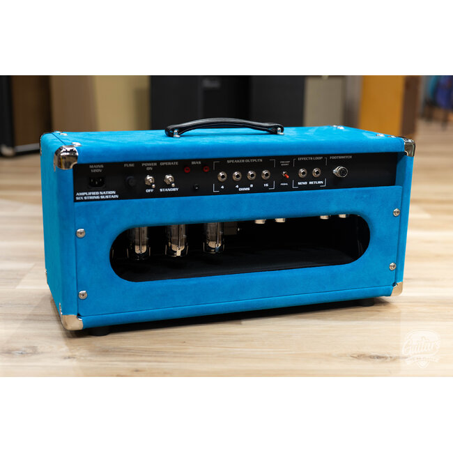 Amplified Nation Six String Sustain 100W Head – Turquoise Suede
