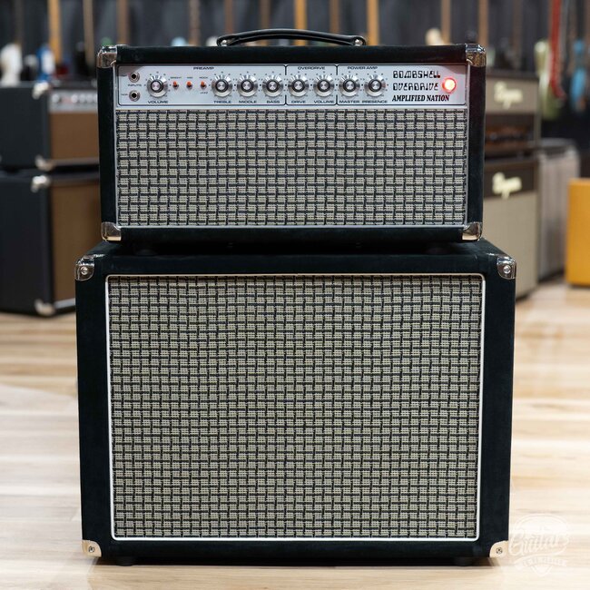 Amplified Nation Bombshell Overdrive 50W Head & 112 Cab – Black Suede