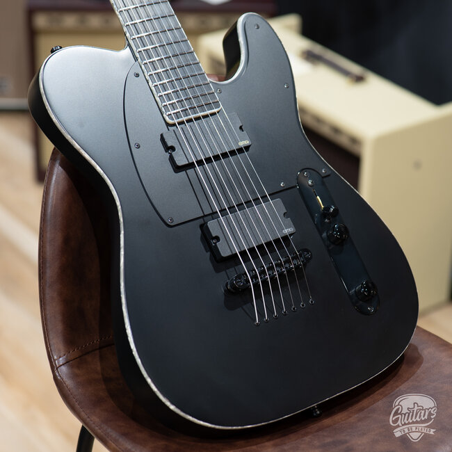 ESP E-II T-B7 7-String Baritone w/ Case – Black Satin (Demo)