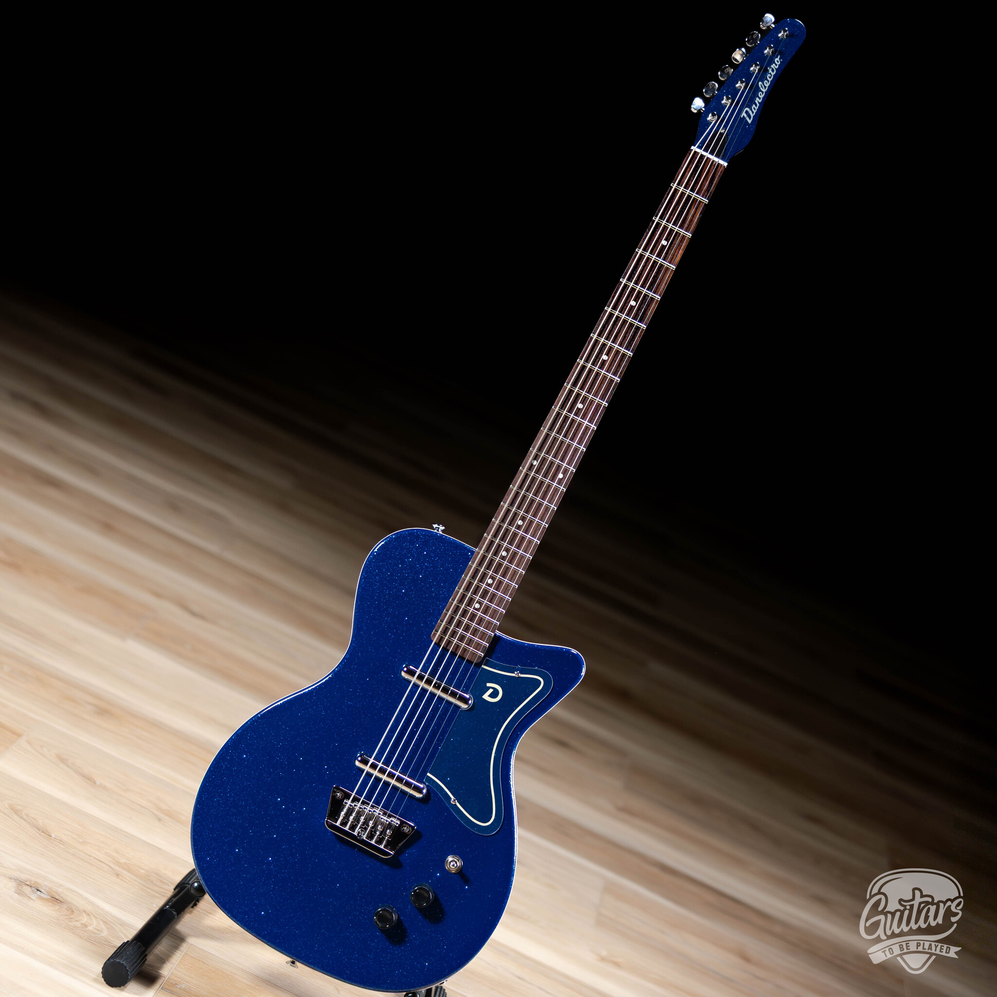 Danelectro Baritone PRO バリトンギター Danelectro Baritone Electric Guitar – Blue Metalflake - Guitars To