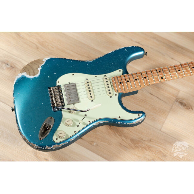 Xotic XSC-2 Swamp Ash HSS S-Style w/ Roasted Flame Maple Neck – Lake Placid Blue