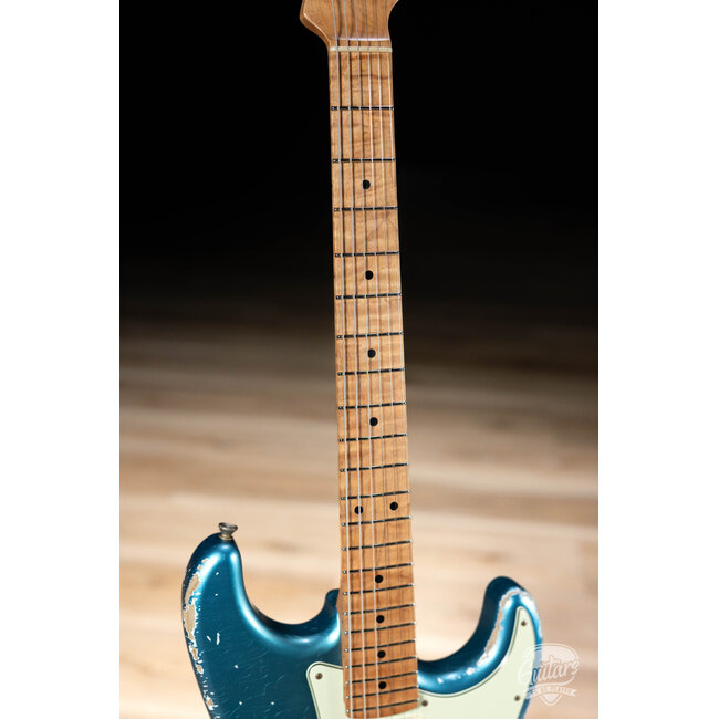 Xotic XSC-2 Swamp Ash HSS S-Style w/ Roasted Flame Maple Neck – Lake Placid Blue