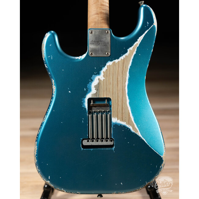 Xotic XSC-2 Swamp Ash HSS S-Style w/ Roasted Flame Maple Neck – Lake Placid Blue
