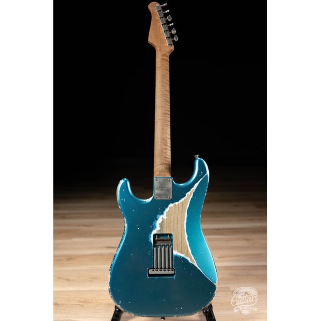 Xotic XSC-2 Swamp Ash HSS S-Style w/ Roasted Flame Maple Neck – Lake Placid Blue