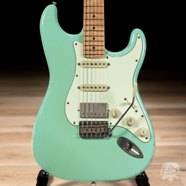 Xotic XSC-2 Swamp Ash HSS S-Style w/ Roasted Flame Maple Neck – Surf Green
