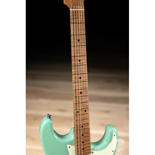 Xotic XSC-2 Swamp Ash HSS S-Style w/ Roasted Flame Maple Neck – Surf Green