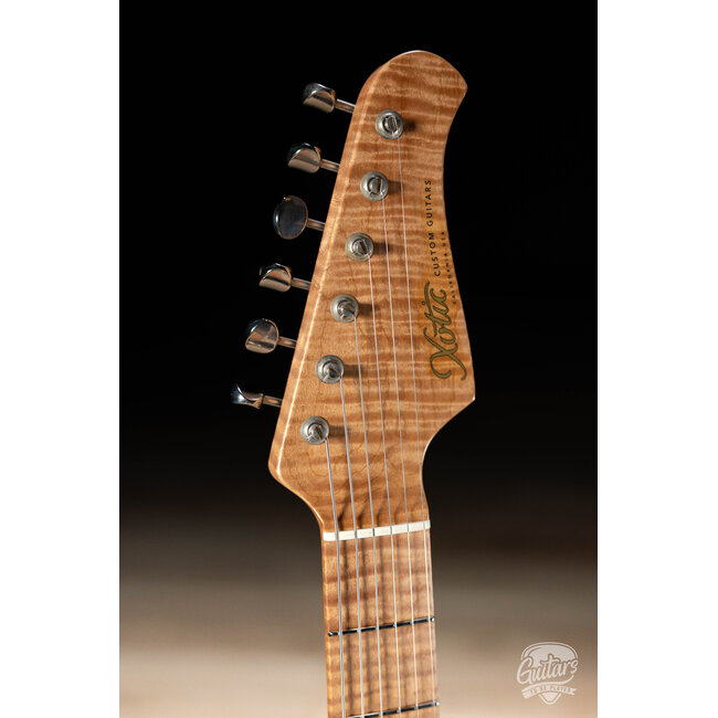 Xotic XSC-2 Swamp Ash HSS S-Style w/ Roasted Flame Maple Neck – Surf Green