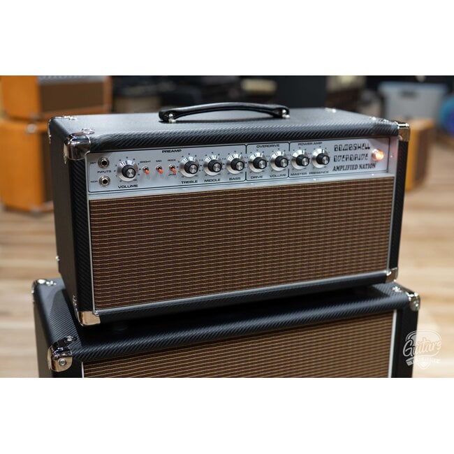 Amplified Nation Bombshell Overdrive 50W Head & 112 Cab – Carbon Fiber