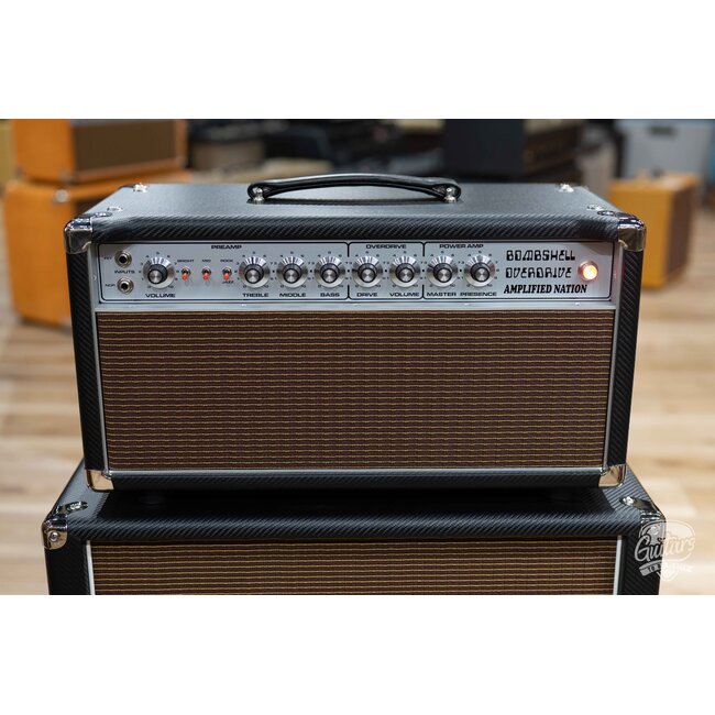 Amplified Nation Bombshell Overdrive 50W Head & 112 Cab – Carbon Fiber