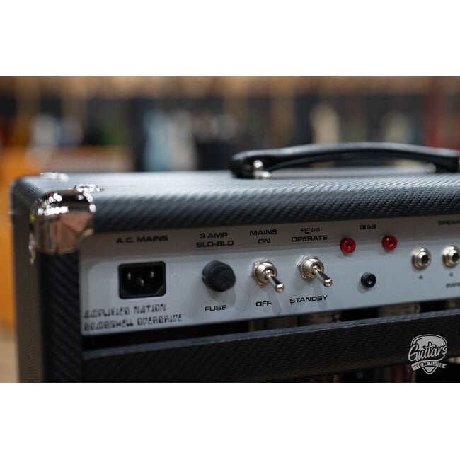 Amplified Nation Bombshell Overdrive 50W Head & 112 Cab – Carbon Fiber