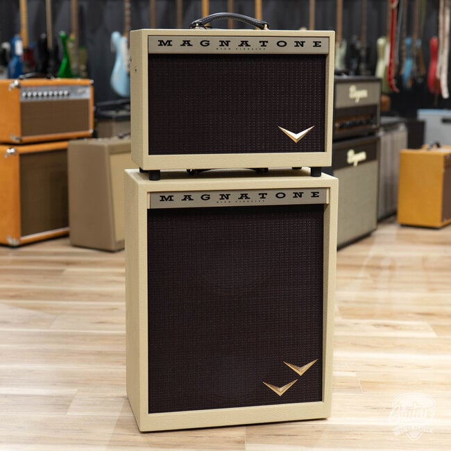 Magnatone Starlite 1x8" 5W Combo Amp & 2x10” Extension Cab – Blonde w/ Oxblood