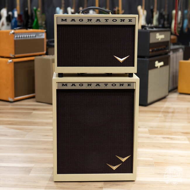 Magnatone Starlite 1x8" 5W Combo Amp & 2x10” Extension Cab – Blonde w/ Oxblood