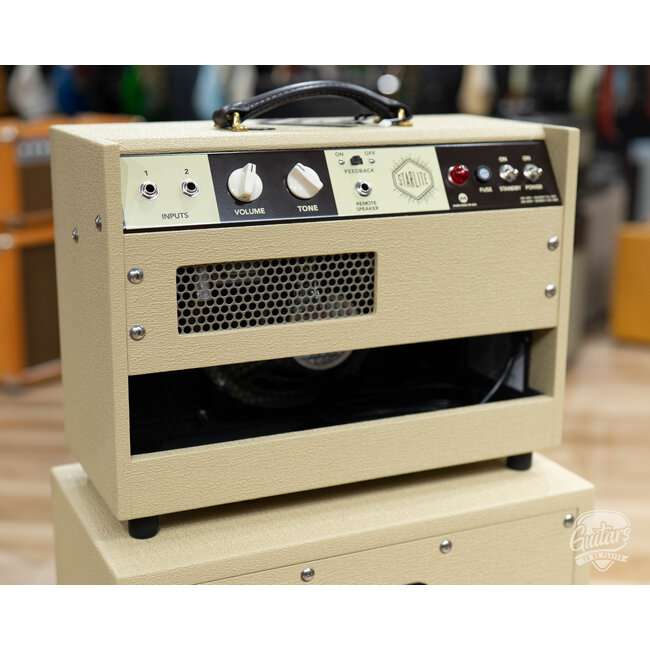 Magnatone Starlite 1x8" 5W Combo Amp & 2x10” Extension Cab – Blonde w/ Oxblood