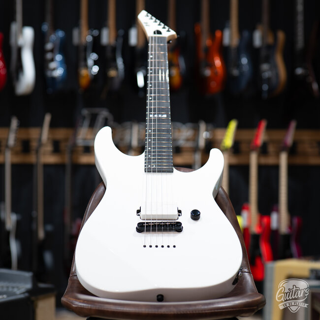 ESP E-II M-I NT Neck Thru Fishman Guitar w/ Case – Snow White (B-stock)