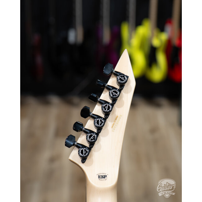 ESP E-II M-I NT Neck Thru Fishman Guitar w/ Case – Snow White (B-stock)